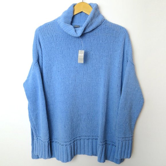 Aerie Chenille Oversized Turtleneck Sweater Size S - Picture 3 of 9